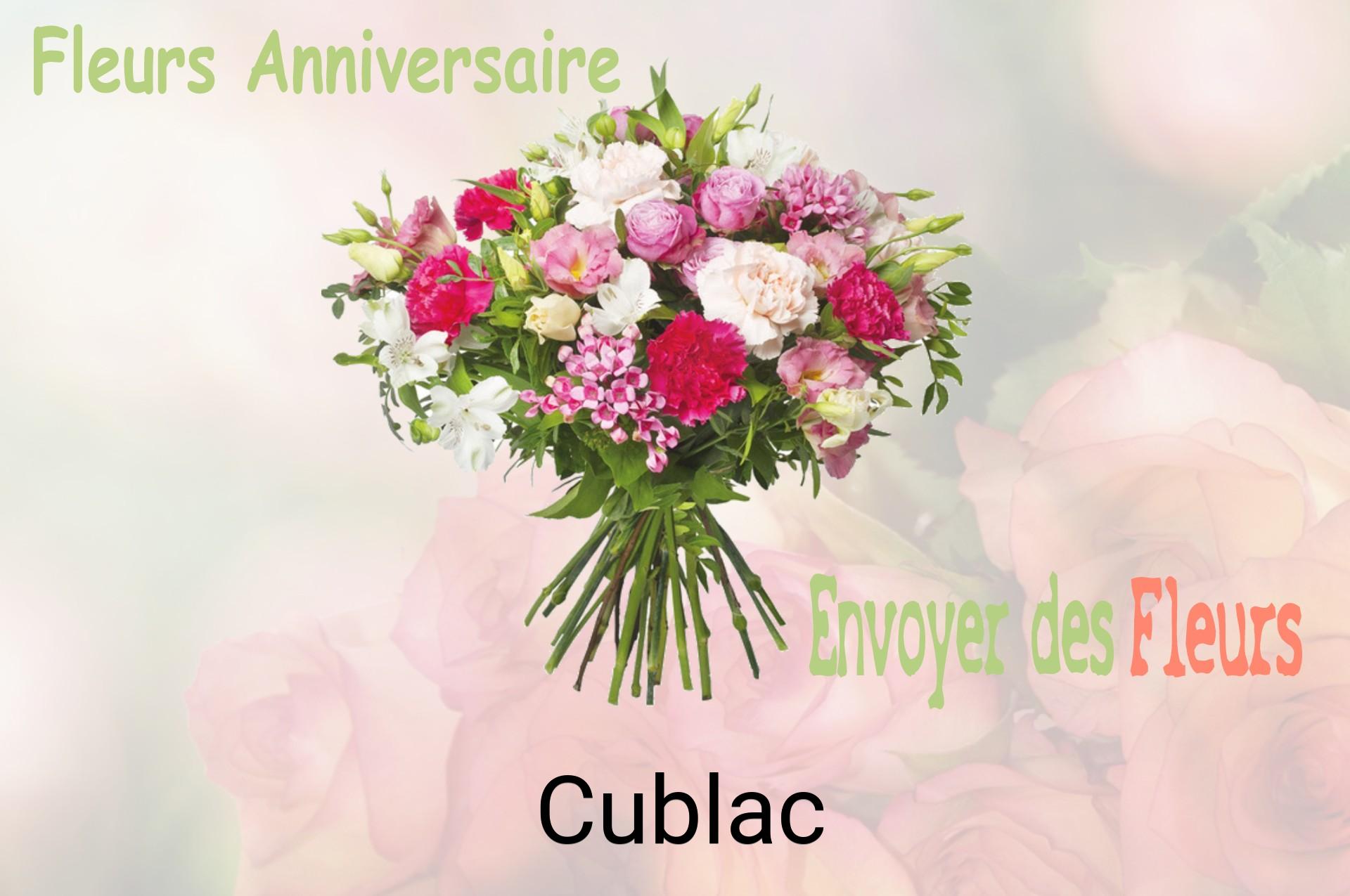 Bouquet de fleurs d’anniversaire livré à Cublac