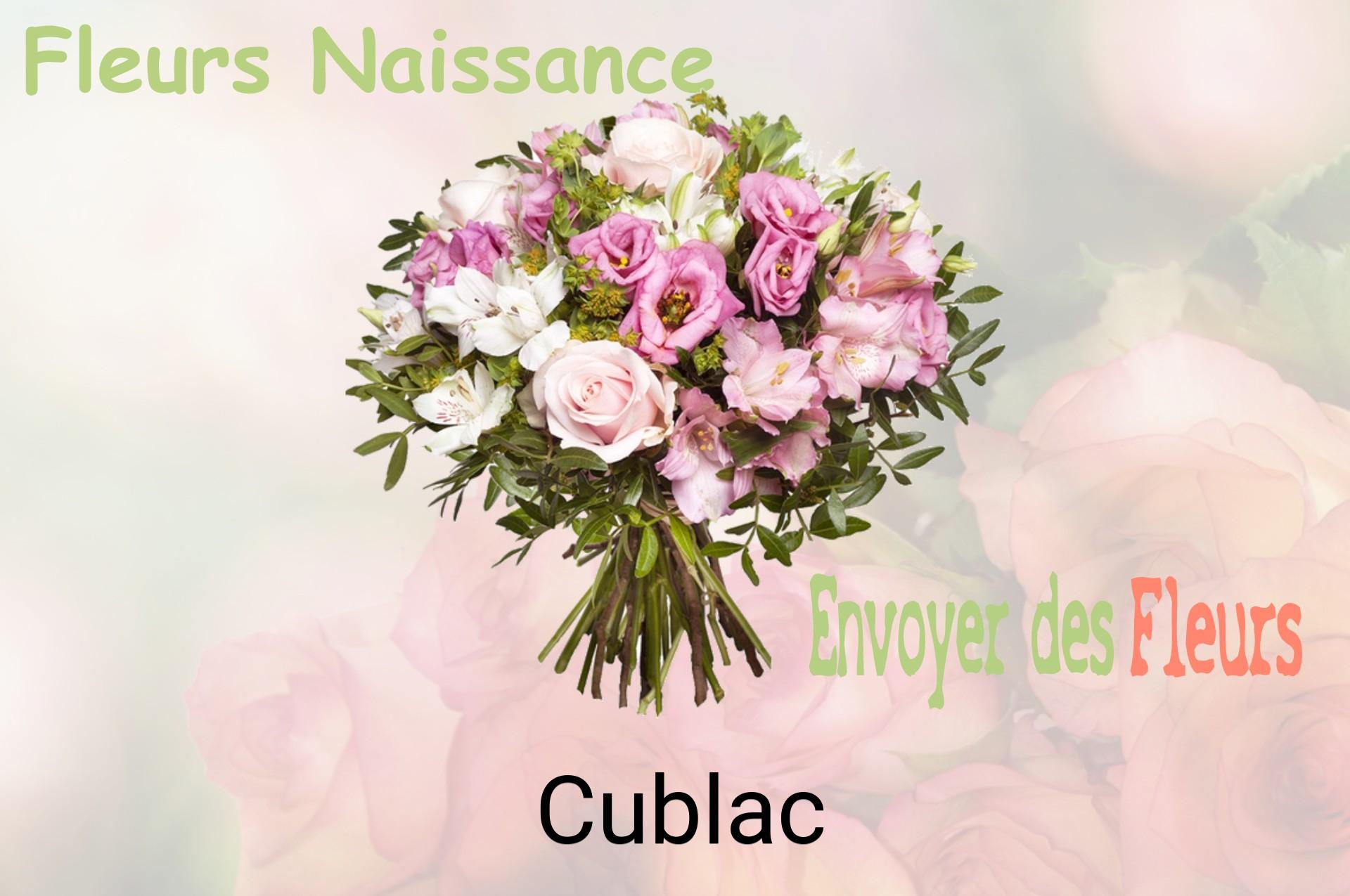 Bouquet de fleurs de naissance livré à Cublac